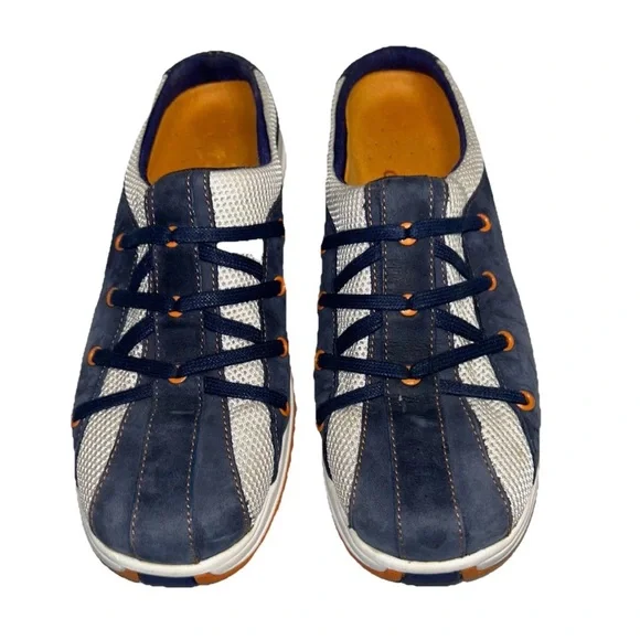 Cole Haan Nike Air Walking Mules Slip On Navy Blue Gray Sneakers Women’s Size 7 - Picture 14 of 15